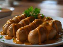 Currywurst mit hausgemachter Sauce